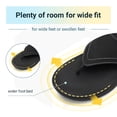 thumbnail image 4 of FitVille Wide Flip Flops for Women with Arch Support Women Beach Flip Flops Pool Slippers Non Slip, Jet Black, 4 of 8