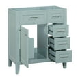 thumbnail image 3 of Euroco 30" Bathroom Vanity without Sink, Cabinet Base Only, Bathroom Cabinet with Drawers, Solid Frame and MDF Board, Green, 3 of 9
