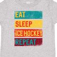 thumbnail image 4 of Inktastic Hockey Eat Sleep Ice Hockey Repeat Boys or Girls Toddler T-Shirt, 4 of 5
