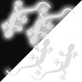 thumbnail image 1 of Pegatinas para Motocicleta Camaleony 4 Pzas Blanco Gecko Reflectantes VentDepot, 1 of 2
