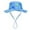 Blue, variant on WUXIAN Kids Sun Hats Cartoon Print Sun Hat Upf 50+ Outdoor Adjustable With Wide Brim Bucket Hats For Kids Toddler Beach Fishing Hat,Army Green,3-6 Years