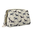 thumbnail image 2 of Gaeub Horse Printed Travel Cosmetic Bag,Makeup Bag, Large Capacity Toiletry Bag for Women, Portable Pouch Make Up Organizer with Zipper and Divider, 2 of 8