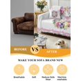 thumbnail image 5 of Happy Eatser Couch Cover, Spring Flowers Colorful Eggs Pastoral Butterfly Sofa Cover Blanket for 3 Cushion Couch, Sectional Sofa Slipcover Furniture Protector for Living Room Bedroom 71''x134'', 5 of 9