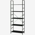 thumbnail image 5 of EDX Bookcase, 5 Tier Book Shelf, Storage Shelf, Classic Modern Bookcase for CDs, Movies, Books, Industrial Bookcase for Home Office, Living Room, Kitchen, Bedroom, Black, 5 of 8