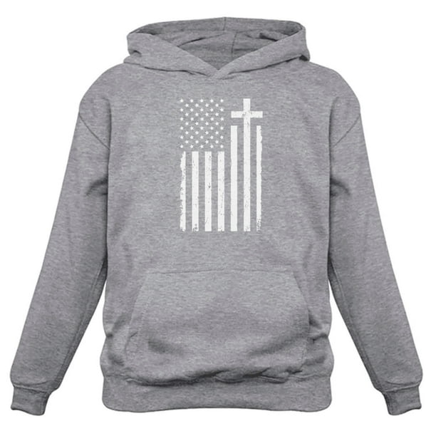 Tstars Tstars Mens Christian Shirts Christian Clothes Christian Distressed White Usa Cross Flag Religious Christian Mens Shirts Following Jesus Faith Shirts Christian Outfits Jesus Clothing Hoodie Walmart Com Walmart Com