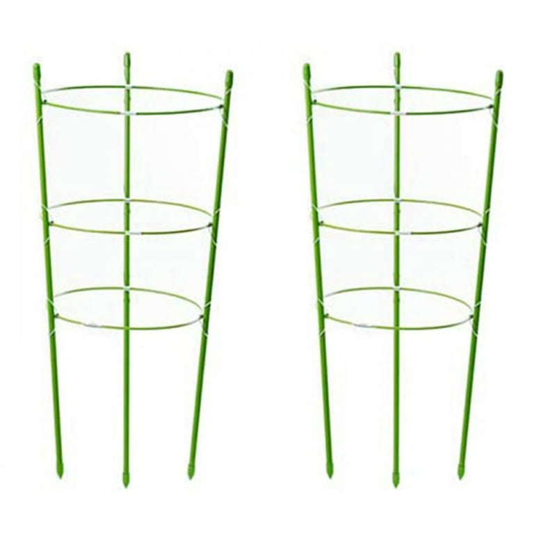 Updated Sturdy Plant Tape Support Tomato Cage for Garden, Stakes Trellis  for Climbing Plants, Plant Trellis Kits Climbing Plants 2 Pack 