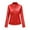 Red, variant on IROINNID Women's Faux Leather Jacket Long Sleeve Solid Color Stand Collar Round Neckline Outwear, Leisure Winter Thickened Plush Cotton Plush Collar Jacket Cotton Jacket Warm Plush Jacket