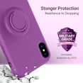 thumbnail image 5 of for iPhone Xs Max Silicone Case with Kickstand | Anti-Scratch Full-Body Shockproof Protective Case for iPhone Xs Max - Purple, 5 of 14