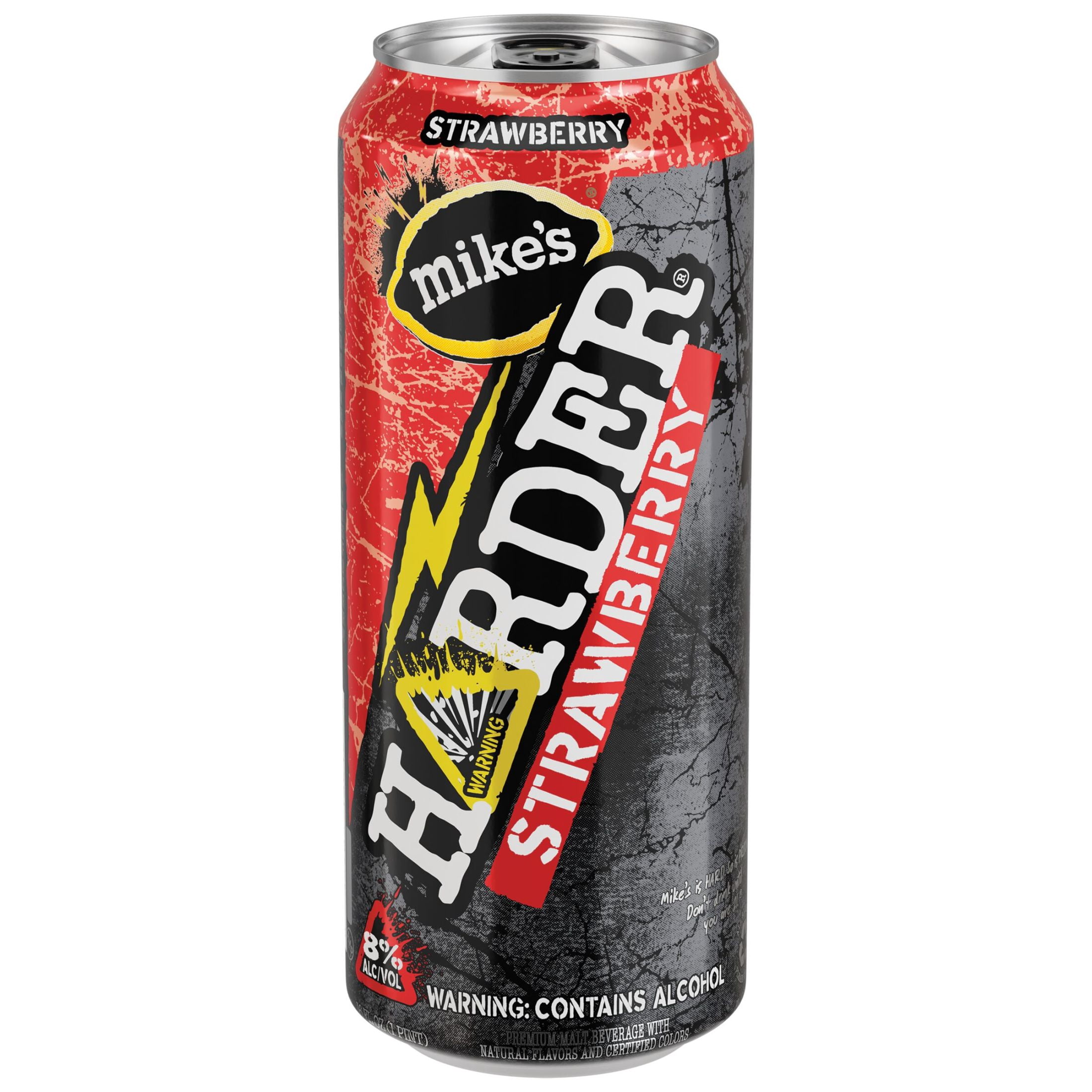 (6 pack) Mike's Harder Lemonade Strawberry, 16 fl oz Can, 8% ABV