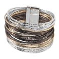 thumbnail image 1 of Pulsera para mujer, regalo, fácil de llevar, con cierre magnético, accesorios de moda, zinc. Oro Plata Gris, 1 of 8