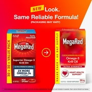MegaRed 1000mg Ultra Strength Omega-3 Krill Oil, 60 Softgels