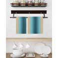 thumbnail image 3 of Turquoise Yellow Ombre Kitchen Dish Towels for Drying Dishes Set of 2, Farmhouse Modern Gradient Art Waffle Weave Microfiber Hand Tea Bathroom Towels Quick Dry & Absorbent Towel 15.7x23.6, 3 of 7