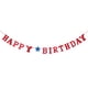 thumbnail image 1 of BRIGHTFUFU Guirnalda de banderines de tela de 2,2 metros con letras de feliz cumpleaños, decoración colgante para fiesta de cumpleaños (roja), 1 of 7
