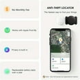 thumbnail image 5 of Tracker Device for Vehicles, Mini Hidden Car Tracker with Magnetic , No Monthly Fee Car Locator, Air Tracker Tag with  Find My (iOS Only) for Tracking Keys Wallet Luggage Suitcase Bike, 5 of 7