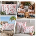 thumbnail image 4 of Cherry Blossoms Outdoor Pillow Covers 20x20 Set of 2,Waterproof Patio Throw Pillowcase Protectors,Spring Botanical Flowers Watercolor Decorative Pillow Shams Cushion Covers for Seat Bed Couch Sofa, 4 of 8