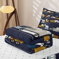 thumbnail image 5 of Erosebridal Construction Truck Zipper Twin Comforter Sets with Fitted Sheet and 2 Pillowcases,Cute Excavator Zipper Bedding Set For Boys,Reversible,4pcs, 5 of 7