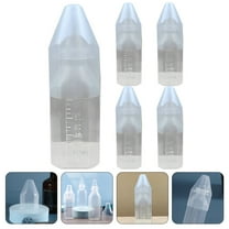 Toyvian Plastic Bottles Baby Feeding Bottles Transparent Plastic 5set