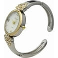 thumbnail image 2 of Blekon Collections Women's 30mm Case Intricate Flower Design Cuff Bangle Watch, 2 of 5