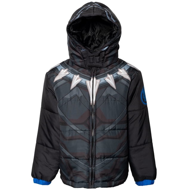 Chaqueta acolchada Marvel Avengers Black Panther Grey para niños de 5 años