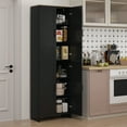 thumbnail image 2 of HOMCOM Armoire de Garde-Manger de Cuisine 67 Pouces à 4 Portes avec Tablettes Ajustables, 2 of 10