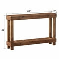 thumbnail image 3 of Easy4Home 46" Rustic Wood Console Table Hand-Made, Brown, 3 of 7