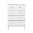 thumbnail image 3 of Classic 4-Drawer Solid Wood Dresser - White, 3 of 12