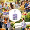 thumbnail image 4 of Watercolor Butterfly Floral Canvas Tote Bag – Romantic Nature-Inspired Reusable Cotton Shopping Bag with Artistic Fantasy Garden & Starry Sky Design for Women, Teens, Aesthetic Gift Lovers, 4 of 7