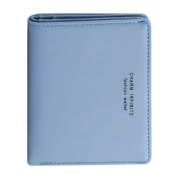 GASTROPOD Leather Wallet for Women Small Leather Wallet Rfid Blocking Credit Card Holder Ladies Purse Zipper Pocket Wallet for Daily,Travel,Shopping,Work,Casual for Women Girls Blue/Grey