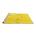 thumbnail image 2 of Ahgly Company Machine Washable Indoor Rectangle Oriental Yellow Traditional Area Rugs, 4' x 6', 2 of 4