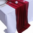 thumbnail image 5 of Elainilye Velvet Table Runner, 29x120 Inch Green Luxurious Fabric, for Christmas Thanksgiving Wedding Decor, Home Dining Table Cloth and Event Setup, 5 of 6