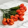 thumbnail image 6 of Beforeyayn 2PC Artificial Simulation Flower 6-Forked Orchid Tulips, Lifelike petals for wedding or event decor., 6 of 6