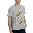 thumbnail image 2 of Bingfone Insects And Flowers Men'S Loose Fit Short-Sleeve Pocket T-Shirt, 2 of 7