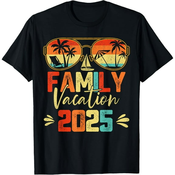 Family Vacation 2025 Beach Matching Summer Vacation T-Shirt