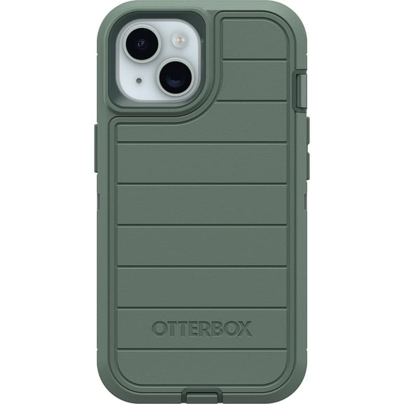 OtterBox Defender Series Pro Rugged Cell Phone Case for Apple iPhone 16e, iPhone 15, iPhone 14, and iPhone 13, Forest Ranger