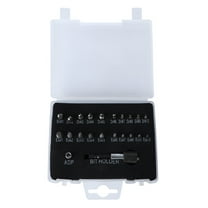 EXHUMKY 22Pcs Broken Screw Extractor Set High Speed Steel Diy Projects Handyman 5.1x3.9x0.8 Inch