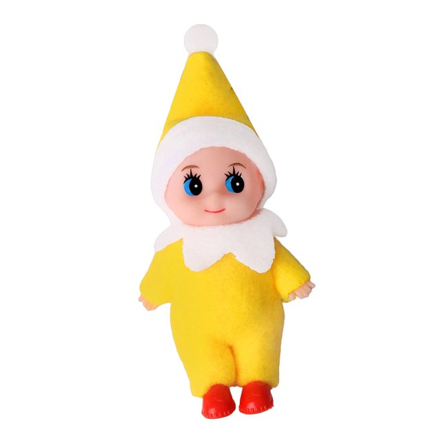 Decoración de de Navidad, muñecas de de Navidad, pequeñas muñecas de Navidad , amarillo