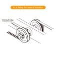 thumbnail image 3 of Clamping Collar,  Lightweight 4Pcs Shaft Collar Set Fine Workmanship  For Agriculture, 3 of 8