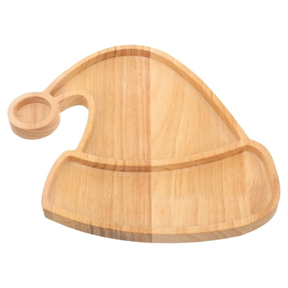 Christmas Hat Tray Food Wood Serving Trays for Entertaining Personalised Decoration Dinner Plates