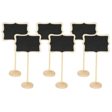 22PCS Mini Wooden Chalkboard Signs with Stand for Crafts, Food Labels ...