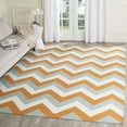 thumbnail image 2 of SAFAVIEH Dhurries Wenona Geometric Area Rug, Gold/Grey, 8' x 10', 2 of 3