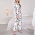 thumbnail image 3 of Gaeub Cute Magic Bunny Women' Long-Sleeve Shirt and Full-Length Bottom Pajama Set Loungewear Soft Pjs Sleepwear Set-Medium, 3 of 7
