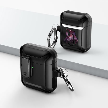 Duo Shield Secure Lock Designed For Apple AirPods Generation 1 & 2 With Hook  Black/Black price history on PriceWatchPro