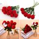 thumbnail image 3 of Caja para anillos contenida en el capullo de una rosa artificial de tallo largo Para bodas, San Valentín, compromiso ER, 3 of 5
