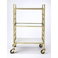 thumbnail image 3 of Beaumont Lane Metropolitan Living Polished Bar Cart in Gold, 3 of 4