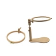 thumbnail image 4 of OULII Embroidery Lap Frame 1 Set Light Brown for Hands Free Stitching in Family Use, 4 of 8