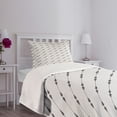 thumbnail image 5 of Ambesonne Geometric Quilted Bedspread Set 2 Pcs, Classical Abstract, Twin Size, Grey Beige, 5 of 6