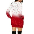 thumbnail image 2 of Chandail de Noël pour Femmes Mi-Long Fermeture Manches Longues Chandail de Noël Chaud Col Rond Cardigan Imprimé de Vacances Chandail à Capuche Veste de Mode, 2 of 5