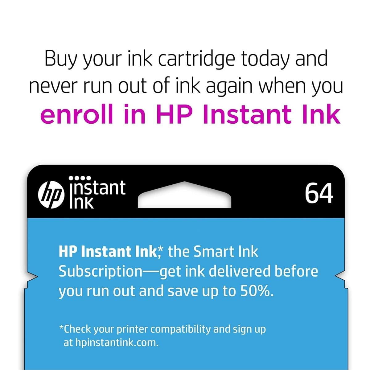 HP 64 Original 4-Color Ink Cartridge Bundle for Select ENVY Photo-Series Printers