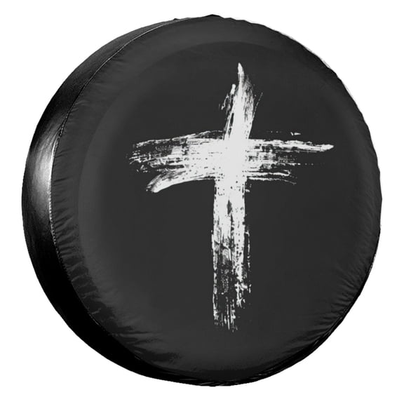 KAKALAD Jesus Christ Religion God 04 Spare Tire Cover Universal Vehicle Accessories Buckle Car Tools 14”in
