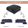 thumbnail image 5 of Housse de Canapé en Forme de L Double Face Combinaison Canapé Inclinable Housse de Canapé (Gris Clair), 5 of 5